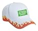 THE BEATINGS WILL CONTINUE UNTIL MORALE IMPROVES! Adult White Hat with Red Flames FIR...