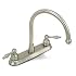 Brushed Nickel Kitchen Faucet with Sprayer (life time limited warranty)