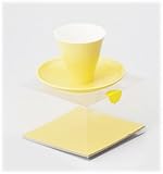 【美濃焼 コーヒー碗皿】 ビタミンカラー 碗皿（レモン） 〔キャッシュバックキャンペーン対象商品〕