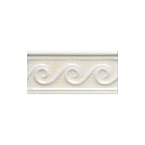 Adex USA Hampton Listello Waves 3 x 6 Bisque Ceramic Tile & Stone