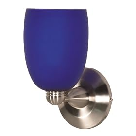 Nuvo Lighting 60 691 Halogen Wall Fixture 1-Light with Colbalt Brandy Shade by Nuvo