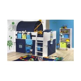 BLUE MIDSLEEPER BED WITH TUNNEL, TENT & POCKET PACKAGE FROM CENTURION PINE