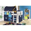 BLUE MIDSLEEPER BED WITH TUNNEL, TENT & POCKET PACKAGE