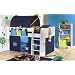 BLUE MIDSLEEPER BED WITH TUNNEL, TENT & POCKET PACKAGE FROM CENTURION PINE