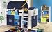 BLUE MIDSLEEPER BED WITH TUNNEL, TENT & POCKET PACKAGE