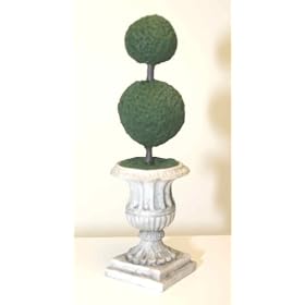Dollhouse Miniature Topiary Balls Plant in Resin