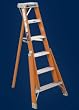 Louisville FT1007 7' Extra Heavy Duty Industrial Fiberglass Tripod Ladder 300 lbs load capacity