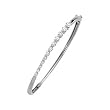 14K White Gold Diamond Journey Bracelet - 1.00 Ct.