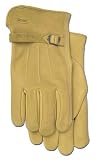 12 Pack Boss 6023L Premium Grain Leather Glove w/Buckle Wrist Large