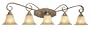 Thomas Lighting M1925-45 Olympia Five-Light 44-1/2-Inch W by 10-Inch H Bath Light, Artisan Bronze