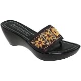 Donald J Pliner Cissi Ladies Wedge Thong Sandals Antique Expresso by Donald J Pliner