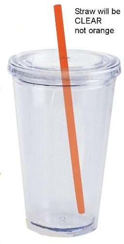 Clear Earth Cup Insulated Tumbler - 16 oz.