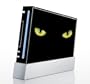 Black Cat Skin for Nintendo Wii Console