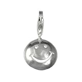 charms SilberDream 925 Sterling Silber Charm Smiley Silber Anhänger für Armband Kette Ohrring FC3111