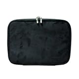 CaseCrown Double Memory Foam Netbook Pouch (Black Faux Suede) for Samsung N120 10.1-Inch Netbook