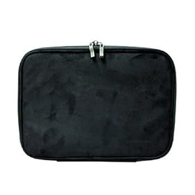 Samsung N120 10.1-Inch Netbook CaseCrown Double Memory Foam Netbook Pouch (Black Faux Suede)