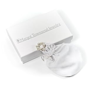 Light Pink 8mm Glass Pearl Necklace, Bracelet and Earring Set by Margot Townsend