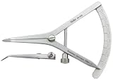 Castroviejo Caliper, 0-40mm, short, angled