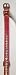 Pet Supplies : Pet Supply Imports - Red Beverly 3/8" Vinyl Collar with one row of small rhinestones Size 10