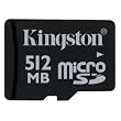 512MB Kingston MicroSD w/ SD Adapter