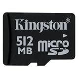 512MB Kingston MicroSD w/ SD Adapter