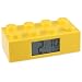 LEGO Unisex 9002144 Yellow Plastic Alarm Brick Clock