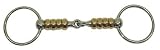 Metalab Pessoa Magic System Stainless Steel Ring Snaffle Bit with Copper Cherry Roller Mouth