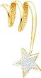 14K Two Tone Gold Laser Cut Star Pendant Jewelry New