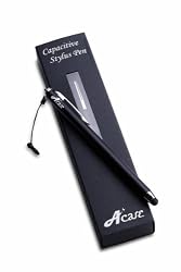 Acase 2nd Generation Apple iPad / Xoom/Transformer/Galaxy Tab/Iconia Tab/Play Book / All tablet PC Capacitive Stylus (Jet Black) Newest Model