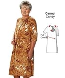 Adaptive Full Open Back Dress for Incontinence - carmel candy XL