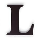 Kids Line Espresso Wooden Letter, L