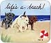 Labrador Retriever Puppies Beach Mousepad
