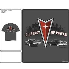 Buy Pontiac GTO Symbol Legacy of Power Mens Gray Vintage T-shirt made by Madengine now!