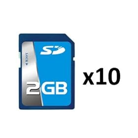 10-PACK 2GB 2 GB SD Memory Card for Cuddeback Capture IR (InfraRed) / Game Scouting Digital Camera