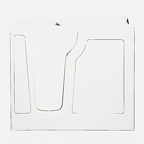 American Tubs CARE2848S 28" x 48" Air Massage Soaker Walk-in Bathtub - Right Drain (White)