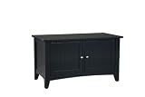 Alaterre ASCA05BL Shaker Cottage Storage Bench, Black