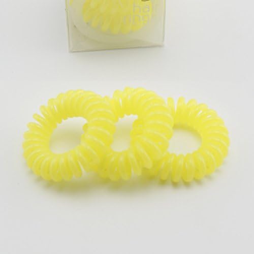 Angel Mall Traceless Hair Ring And Bracelet Invisible Hair Band Suitable For All Hair Types Cute Gift (Submarine Yellow 3 Pcs)