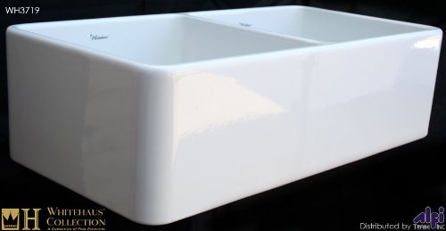 Farmhaus Fireclay Duet Reversible Finish: Black
