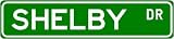 SHELBY Street Name Sign ~ Personalized Family Lastname Sign ~ Gameroom, Basement, Garage Sign
