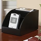 Mini Charging Valet, Black Suede, BLACK SUEDE