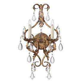 Contessa Candle Wall Sconce in Spanish Gold