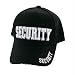 Cap, Black, 3-D Embroidered, Security