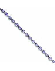Genuine .925 Sterling Silver Pink Amethyst Bracelet 11.9 Grams . 100% Satisfaction Guaranteed.