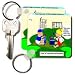 Londons Times Funny Medicine Cartoons - Kids Of The New Millenium - Key Chains