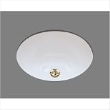 Bates & Bates P1512.WH Suzanne Bathroom Sink with Overflow