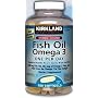 Kirkland Signature Fish Oil with Omega-3 Fatty Acids - NEW ONE PER DAY FORMULA - 180 Enteric Coated Softgels - 3 Bottles