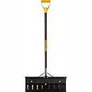 True Temper 24-Inch Steel Snow Pusher with Hardwood Handle - 1639300