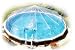 16' Above Ground Swimming Pool Solar Sun Dome Cover Heater Sundome 12 Panels