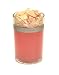 red flower japanese peony candle and scented petals