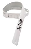 Levy's Leathers 2 1/2 Leather Skull & X-bones,White
